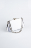 Silver Satin Night Bag SH834