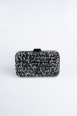 Black-Silver Stony Night Bag SHT827
