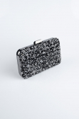 Black-Silver Stony Night Bag SHT827