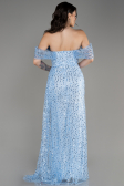 Blue Long Scaly Evening Dress ABU3577