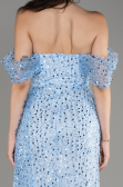 Blue Long Scaly Evening Dress ABU3577