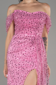 Pink Long Scaly Evening Dress ABU3577