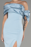 Light Blue Slit Long Evening Dress ABU4024