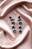 Navy Blue Earring UK622
