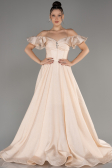 Beige Long Evening Dress ABU3884