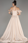 Beige Long Evening Dress ABU3884