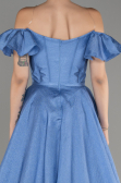 Indigo Long Evening Dress ABU3884