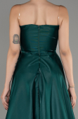 Emerald Green Strapless Slit Long Ball Gown ABU4015