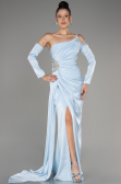 Light Blue One Sleeve Long Formal Evening Dress ABU3976