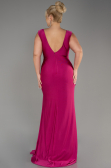 Fuchsia Long Formal Plus Size Dress ABU3737