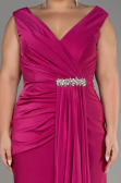 Fuchsia Long Formal Plus Size Dress ABU3737