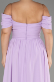 Lila Long Chiffon Plus Size Evening Dress ABU3738