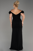 Long Black Plus Size Prom Dress ABU3946