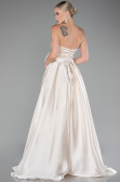 Gold Long Satin Evening Dress ABU3674