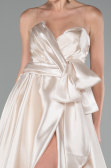 Gold Long Satin Evening Dress ABU3674