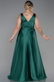 Long Emerald Green Plus Size Evening Dress ABU3200