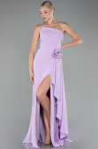 Lila Strapless Slit Long Chiffon Evening Dress ABU3974