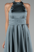 Short Turquoise Satin Party Dress ABK2112