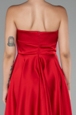 Short Red Satin Cocktail Dress ABK2111
