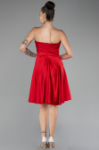 Short Red Satin Cocktail Dress ABK2111