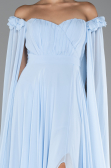 Light Blue Long Chiffon Evening Dress ABU3462