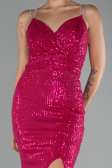 Fuchsia Long Mermaid Evening Gown ABU3768