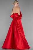 Red Strapless Long Satin Prom Gown ABU4132