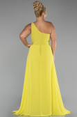 Pistachio Green Chiffon Plus Size Evening Dress Jumpsuit ABT119