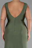 Olive Drab Long Formal Plus Size Dress ABU3737