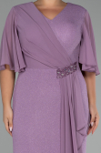 Lavender Long Plus Size Evening Dress ABU2651