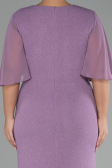 Lavender Long Plus Size Evening Dress ABU2651
