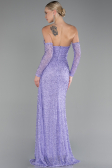 Lila Strapless Stony Long Slit Prom Gown ABU4163