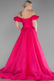 Fuchsia Long Evening Dress ABU3884
