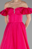 Fuchsia Long Evening Dress ABU3884
