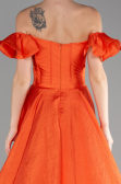 Orange Long Evening Dress ABU3884