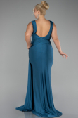 Oil Green Long Formal Plus Size Dress ABU3737