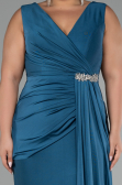 Oil Green Long Formal Plus Size Dress ABU3737