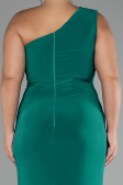 Emerald Green Long Plus Size Engagement Dress ABU4148