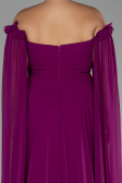 Violet Long Chiffon Plus Size Evening Dress ABU3464