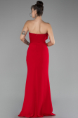 Red Strapless Slit Long Prom Gown ABU4213