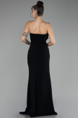 Black Strapless Slit Long Prom Gown ABU4213