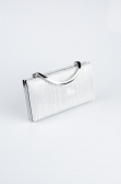 Silver Laser Cut Box Bag V258