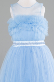 Long Blue Girl Dress ABU4221