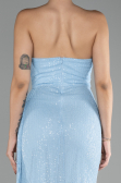Light Blue Long Scaly Evening Dress ABU3134