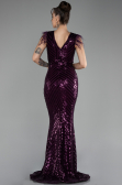 Long Plum Evening Dress ABU881