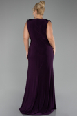 Dark Purple Long Plus Size Evening Dress ABU2854