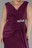 Plum Long Formal Plus Size Dress ABU3737