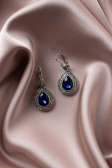 Navy Blue Earring UK527
