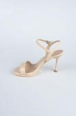 Long Mink Patent Leather Evening Shoe ABU4235