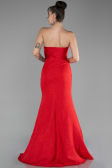 Red Strapless Slit Long Prom Gown ABU4247